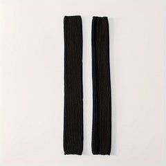 Solid Ribbed Leg Warmers Over Knee Socks Women's Stockings