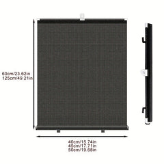 Automatic Retractable Roller Blinds For Car Bedrooms Kitchen Office Easy to Use