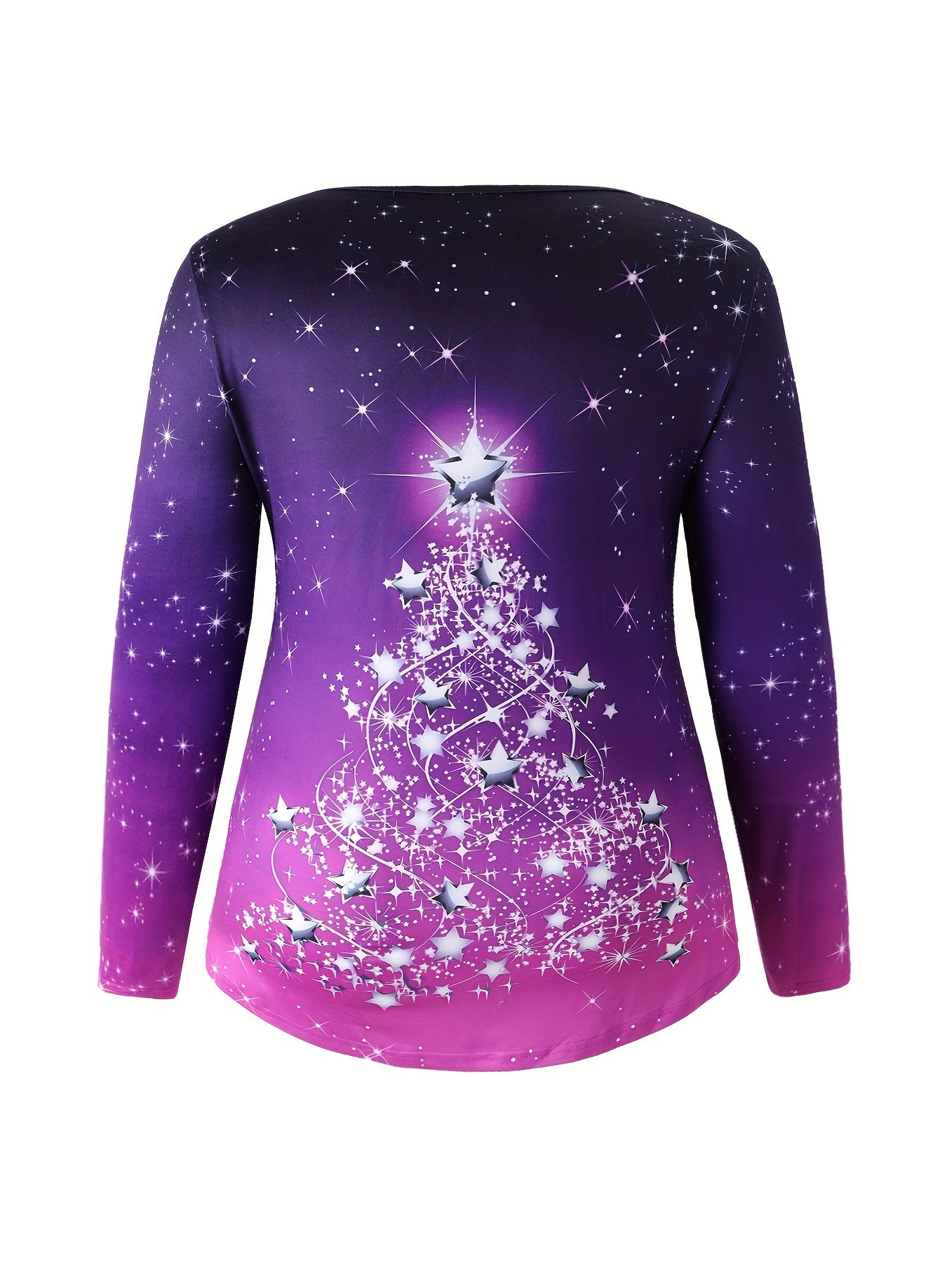  Star Christmas Tree Print Top & Leggings Set
