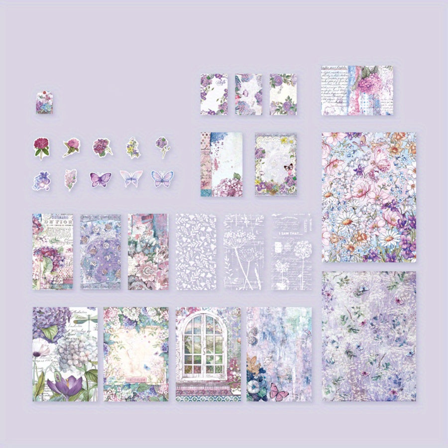 40 Sheets Mood Collector Series Mixed Material Journal DIY Decoration