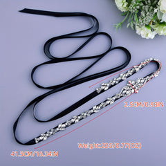Crystal Bridal Sash Ribbon Belt for Brides