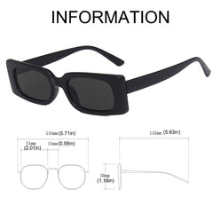Tortoiseshell Vintage Sunglasses For Women 90s Square Glasses