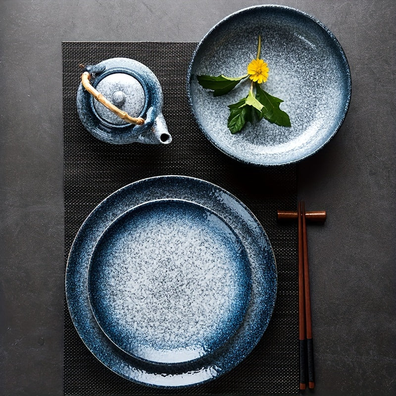 2pcs Ceramic Dinner Plates for Food Service Kitchen Accessories