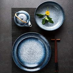 2pcs Ceramic Dinner Plates for Food Service Kitchen Accessories