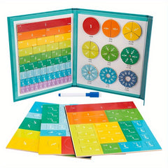 Magnetic Fraction Learning Toy with Addition and Subtraction