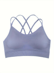 Criss Cross Sports Bra Breathable Workout Lingerie