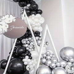 120pcs Silvery Confetti Balloon Arch Balloon Set