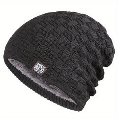 Soft Knitted Beanie Unisex Thicken Warm Knit Hat Lightweight Ear Protection