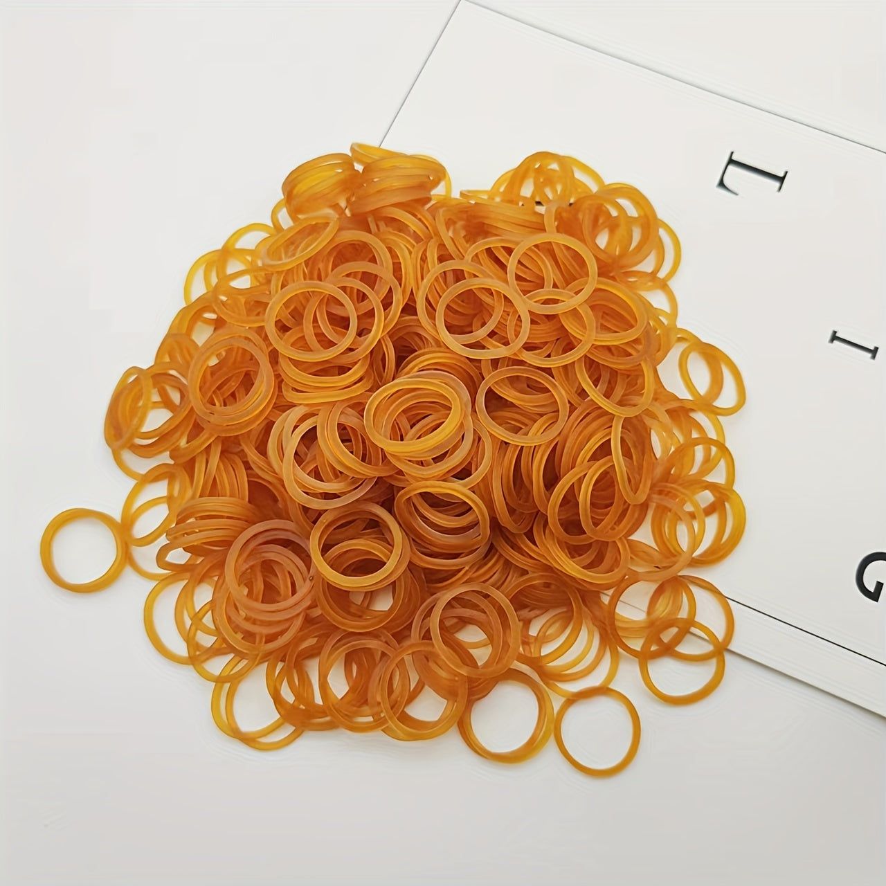 Yellow Rubber Band Binding Office Supplies 8cm Inner Diameter