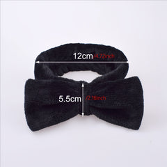 Bow Headband For Face Washing Spa Skincare