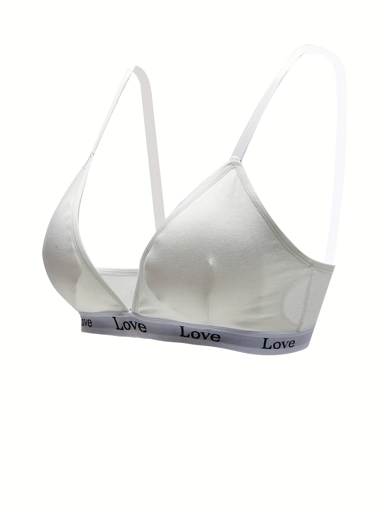 Letter Print Sports Bra Comfy Fitness Bra Women's Lingerie