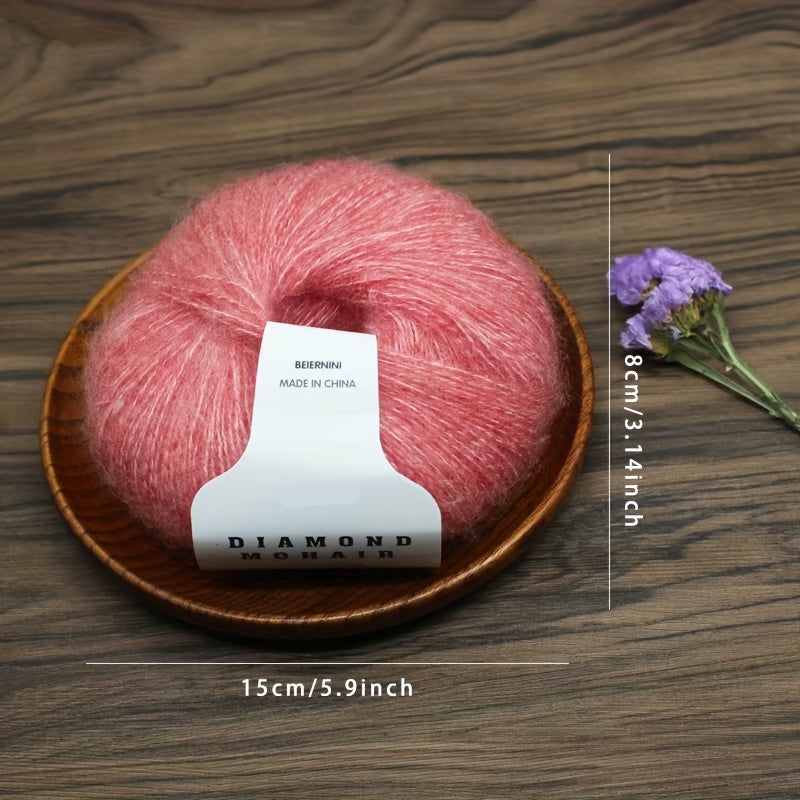 25g 100 Acrylic Mohair Yarn Soft Warm Wool Yarn for Crocheting and Knitting