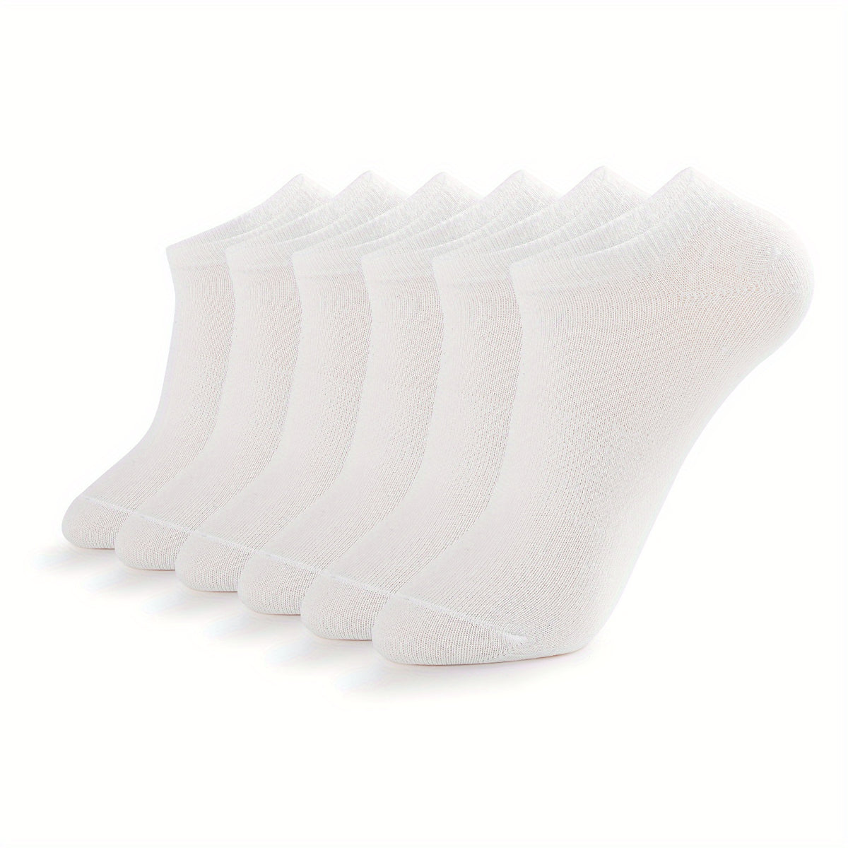 6 Pairs Women's Soft Lightweight Sports Ankle Socks