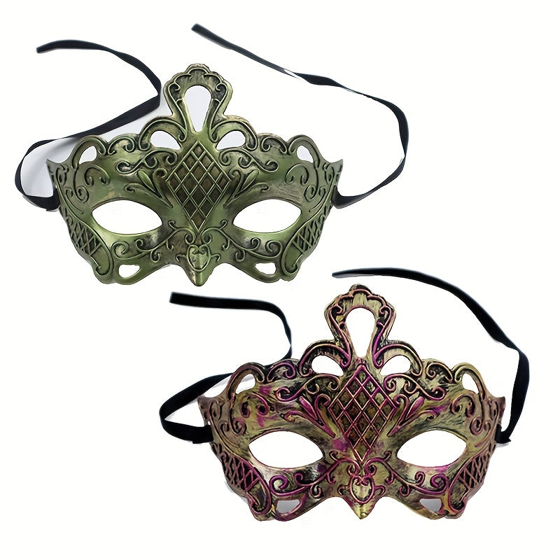 Antique Flower Crown Mask for Halloween Performance