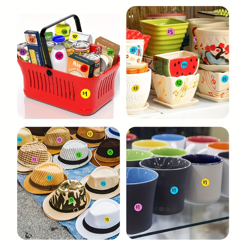 700pcs Yard Stickers Garage Pre Priced Pricing Labels 7 62 10 Diameter