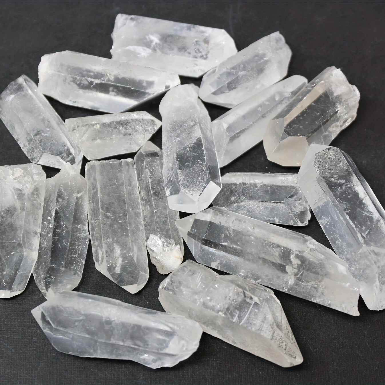 2" 2.54/5.08cm Transparent Quartz Crystal Point Pendant