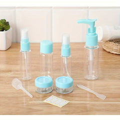 9pcs Travel Cosmetics Empty Bottle Set Spray Storage Accessories