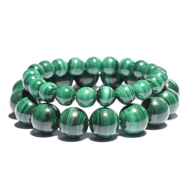 Malachite Bracelet Natural Quartz Stone Men's Bracelet