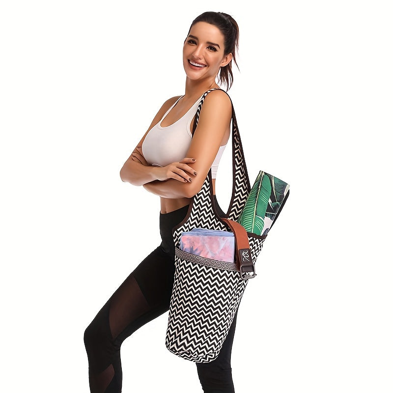One Shoulder Yoga Storage Bag Portable Fitness Canvas Bag