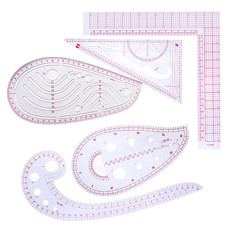 Tailor Measuring Ruler Kit for DIY Sewing Patterns Quilting Tools
