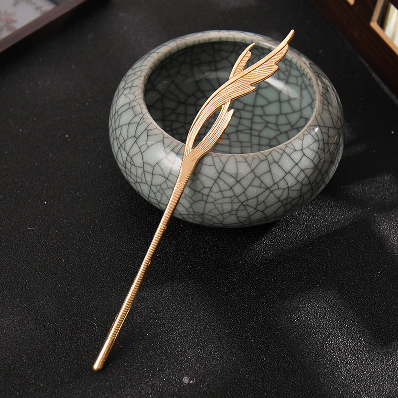 Flower Hairpin Metal Hair Pin Ancient Style Gift For Her