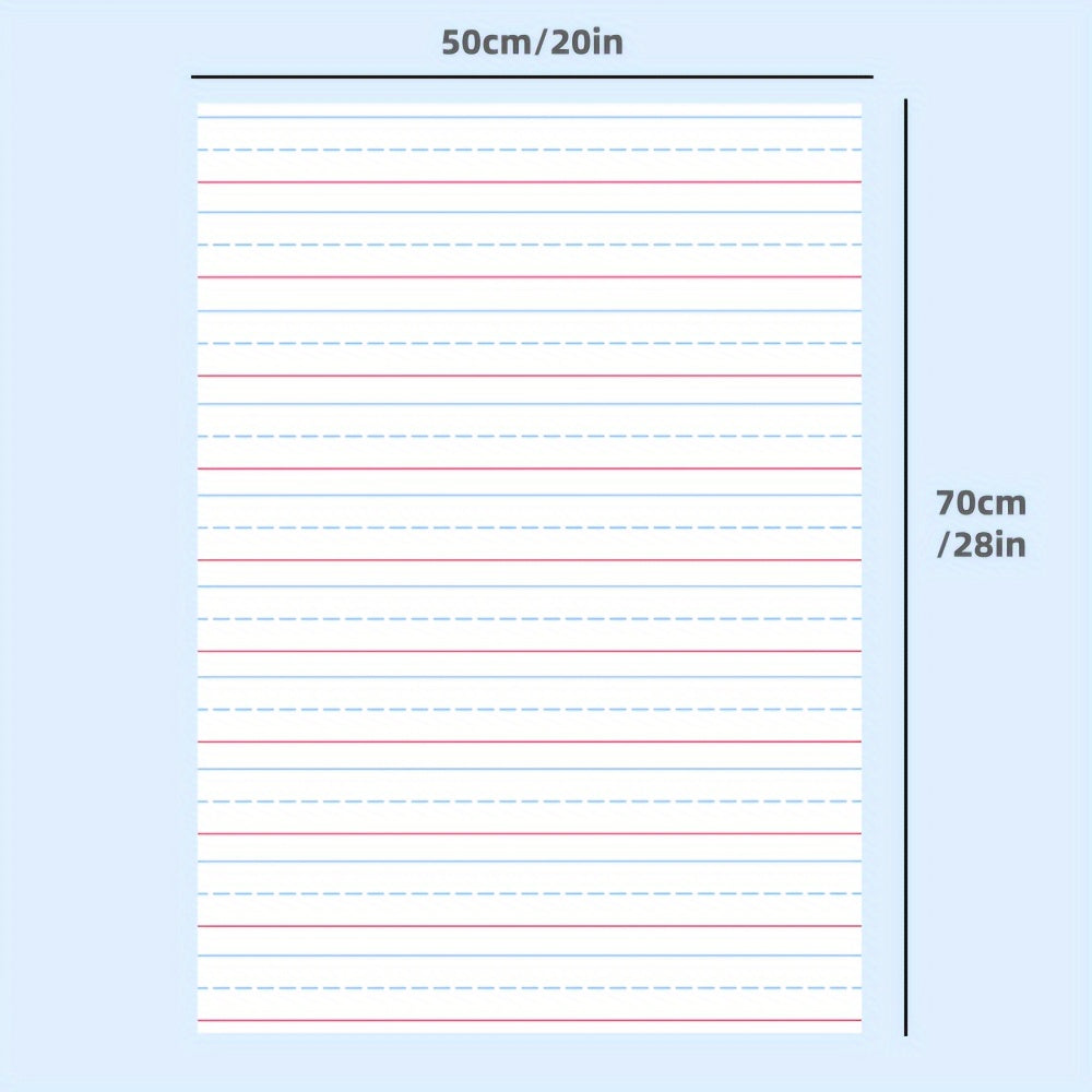 Lrg Laminated Dry Erase Posters Set 20x28in Reusable Easy Clean Durable Wri