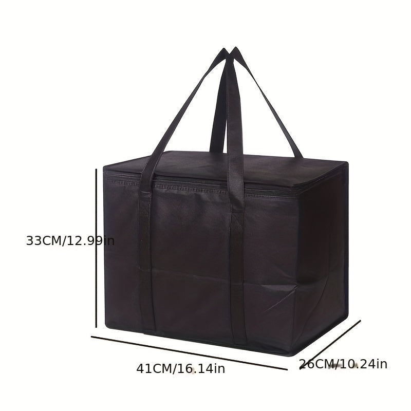 Large Capacity Insulated Grocery Bags Foldable Reusable Soft Cooler Bag