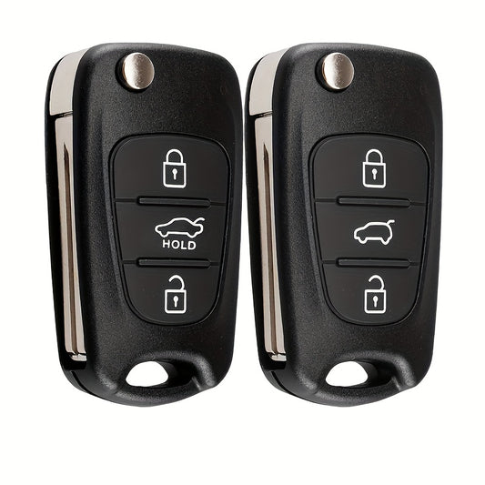 Hyundai Kia Key Fob Case 3 Buttons Flip Folding