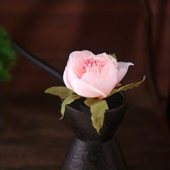 Chinese Style Flower Hairpin Wooden Hair Stick Ponytail Holder