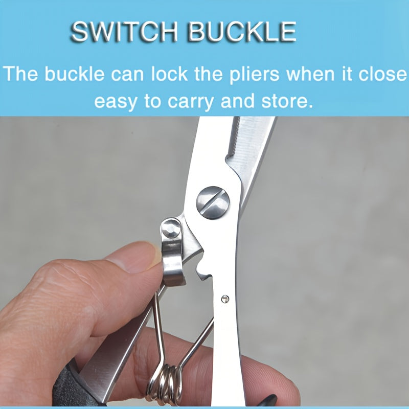 Saltwater Resistant Fishing Pliers with Split Ring Hook Removers