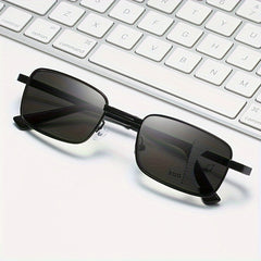 Foldable Multifocal Photochromic Reading Glasses Men UV400 Sun Glasses