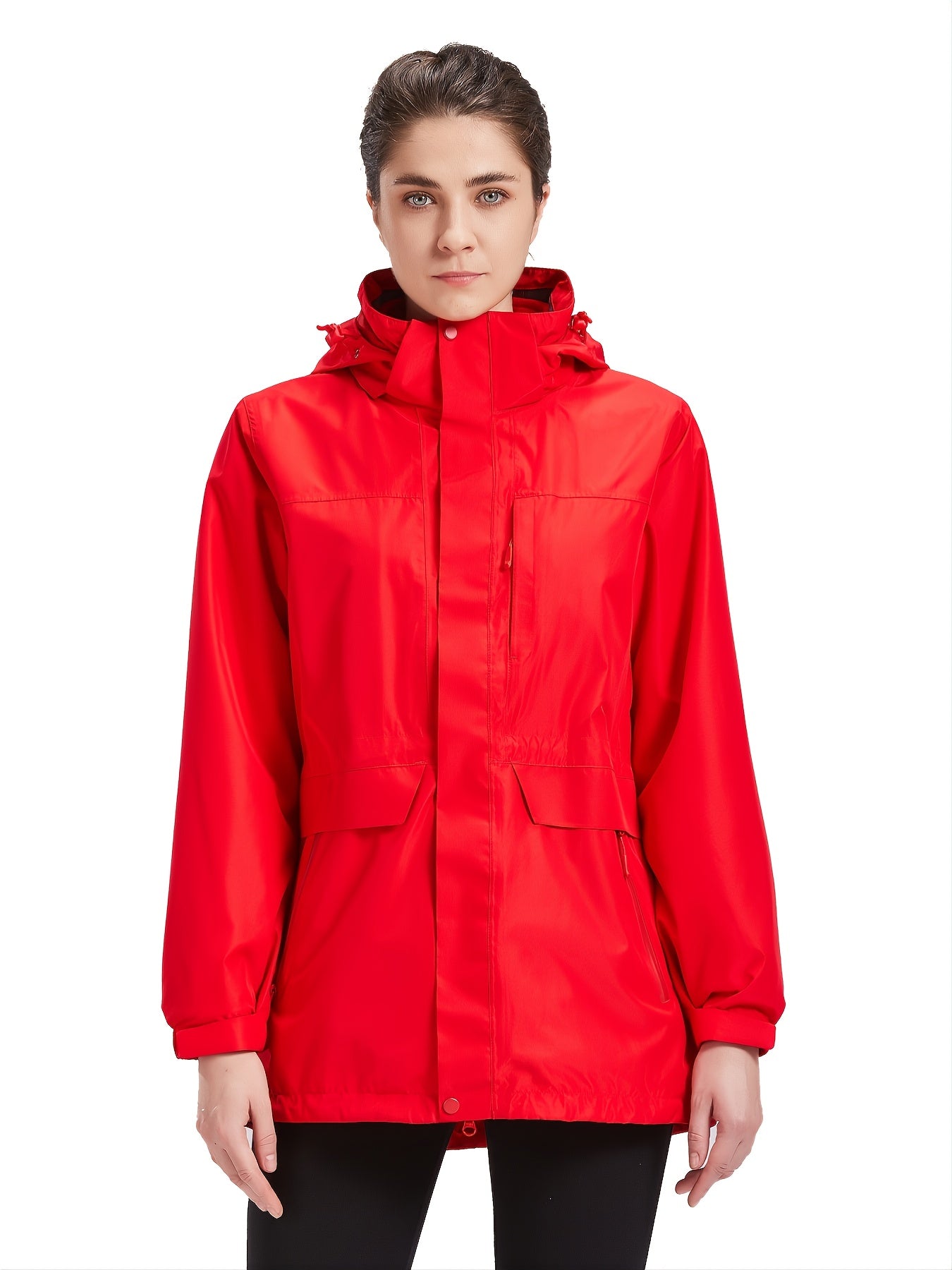 3-in-1 Thermal Jacket Waterproof Windproof Reflective Fleece Lined