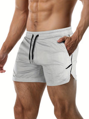 Stretchy Men's Workout Shorts for Fitness & Bodybuilding