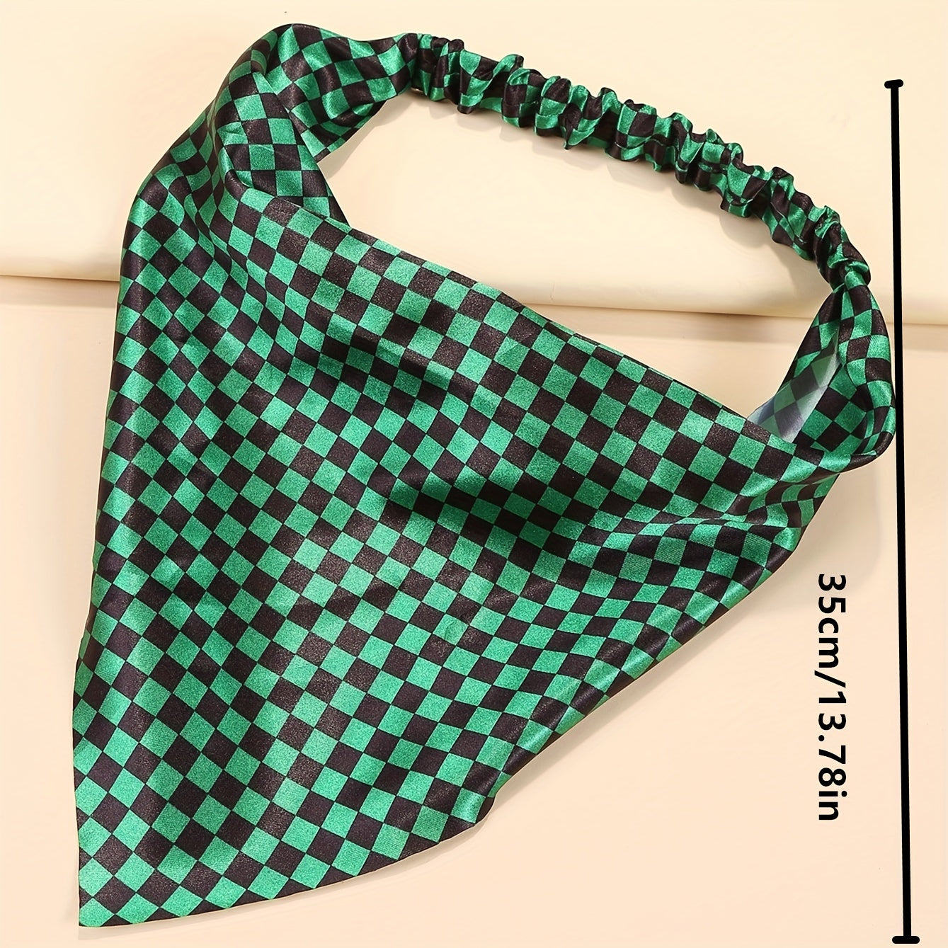 Anime Series Headband Triangle Scarf Elastic Turban Geometric Print Bandana