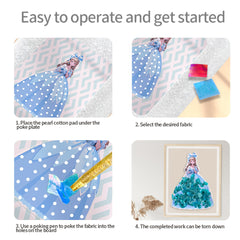 Princess Punch & Play Sticker Set for DIY Craft Room Decor