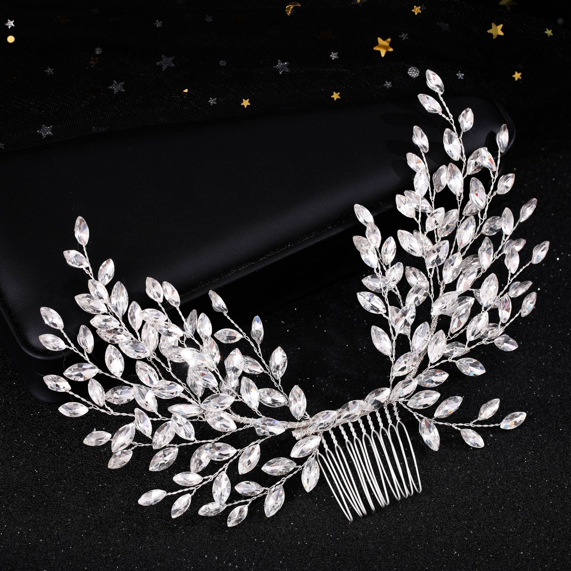 Wedding Rhinestone Hair Comb Bride Head Ornaments