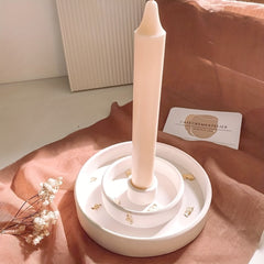 Round Resin Candle Holder Silicone Mold DIY Candle Making