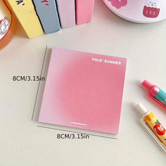 Egg Yolk Smudge Sticky Note Gradient Stickable Sticky Note Sticker