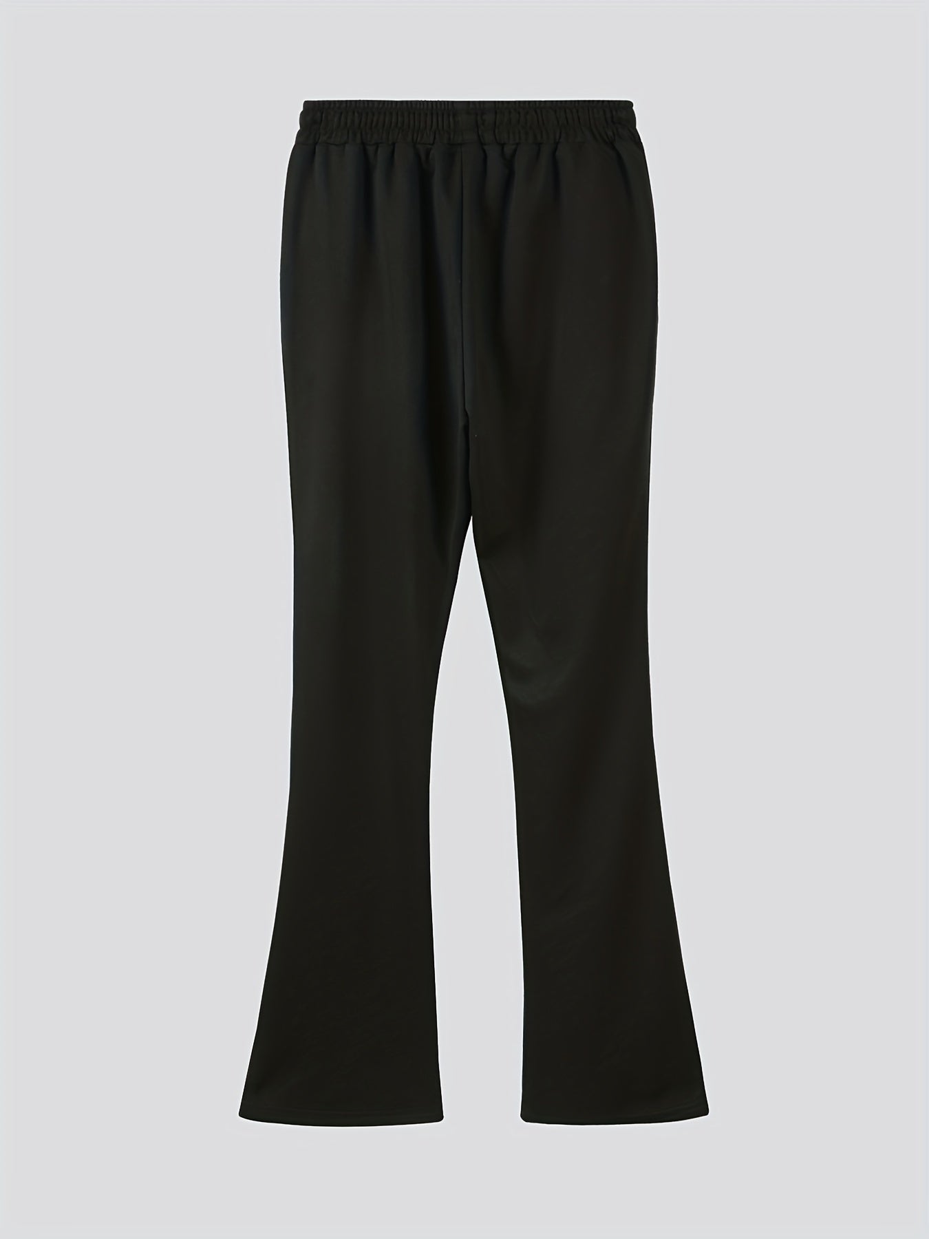 Rose Pattern Bell Bottom Pants Men's Stretch Hip Hop Jogger