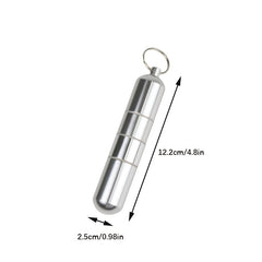 Men's Stainless Steel Gray Waterproof Cigarette Case