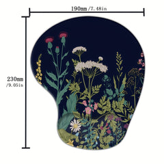 Ergonomic Mouse Pad Wrist Rest Set for Office Game - Sword Flower