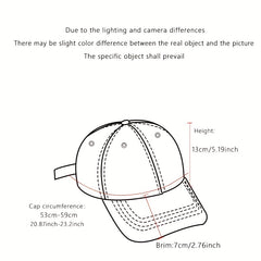 Embroidery Baseball Cap Light Coffee Casual Sun Hat Unisex Dad Hats