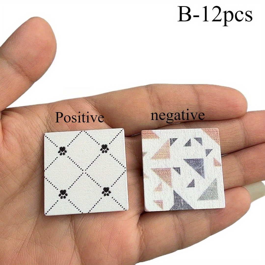Dollhouse Mini DIY Bathroom Tile Floor Miniatures Decorative Living Room Floor