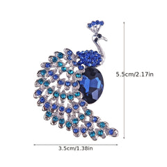 Enamel Crystal Rhinestone Animal Lapel Brooch