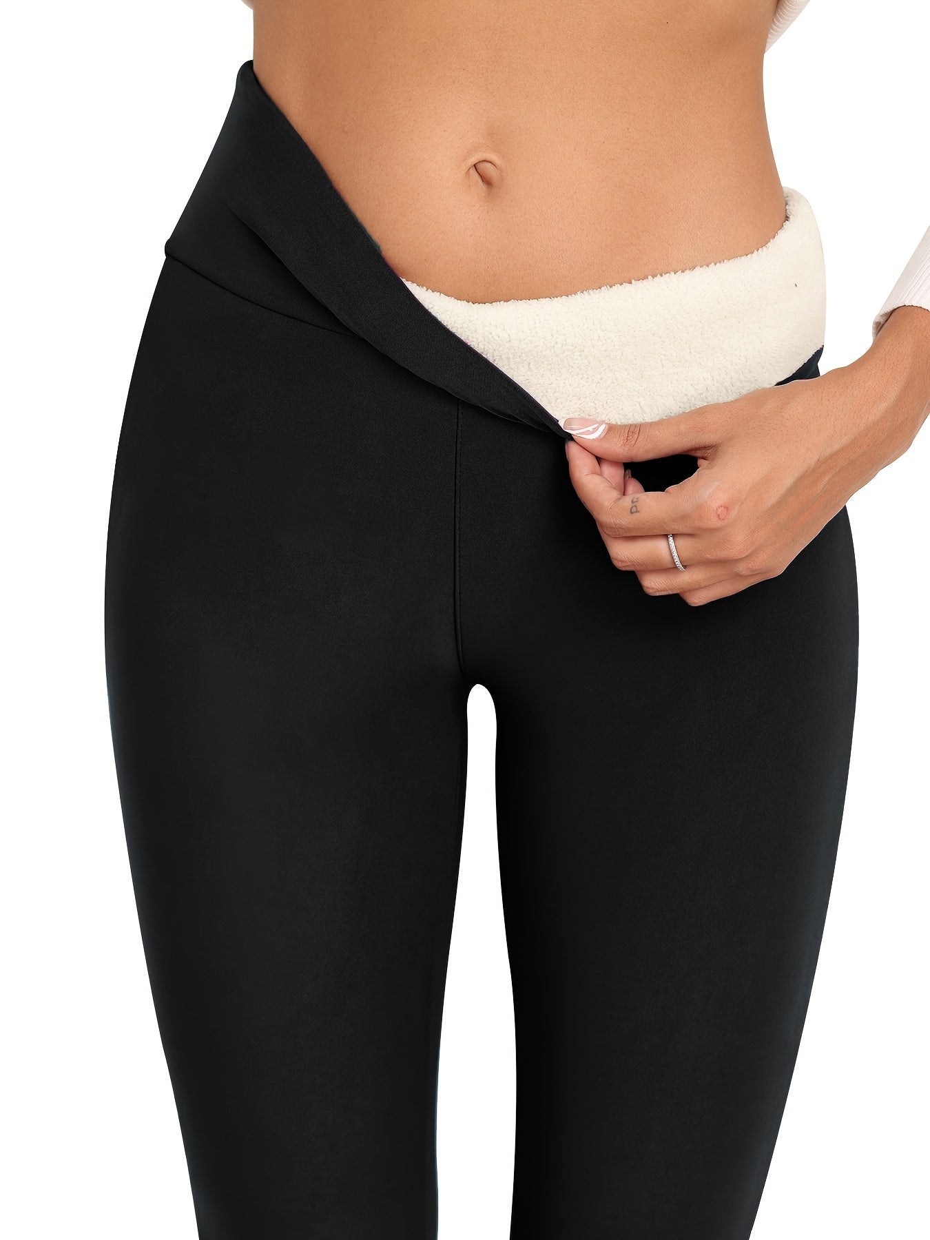 Warm Winter Fleece Leggings High Waist Sports Leggings Women Activewear