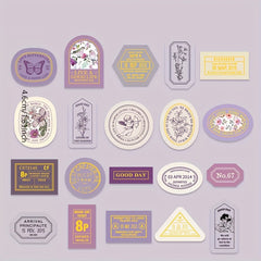 Vintage Butterfly & Floral Sticker Set for Scrapbooking