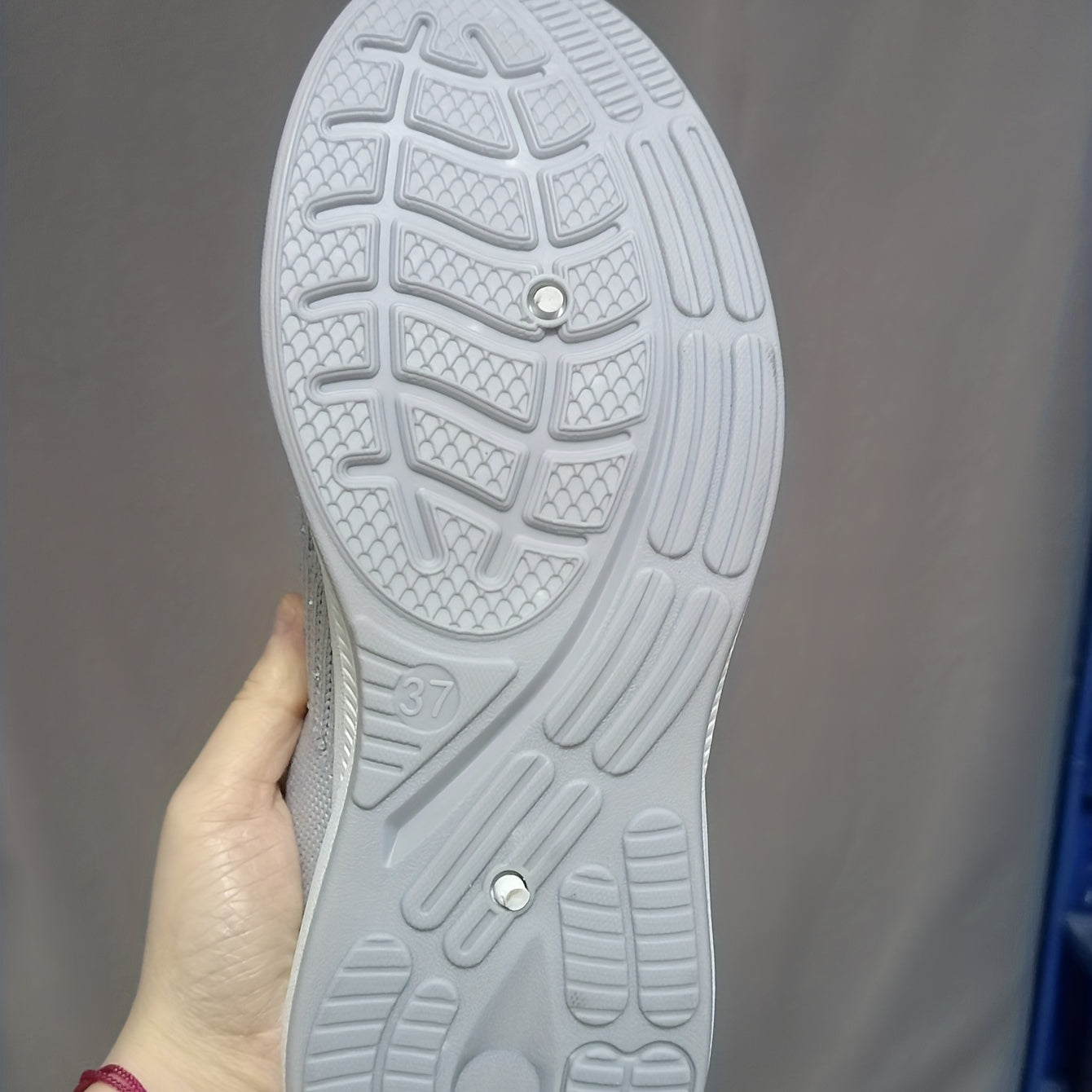 Rhinestone Decor Sneakers Breathable Outdoor Shoes Lightweight Walking Shoes