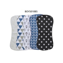 5pcs Soft & Absorbent Burp Cloths for Boys & Girls