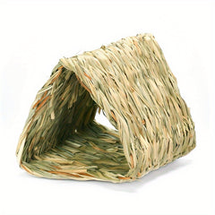 Straw Hand Woven Small Pet House Hamster Tunnel Toy