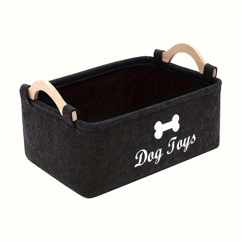 Paw & Letter Pet Storage Basket - Dog and Cat Clothes Storage